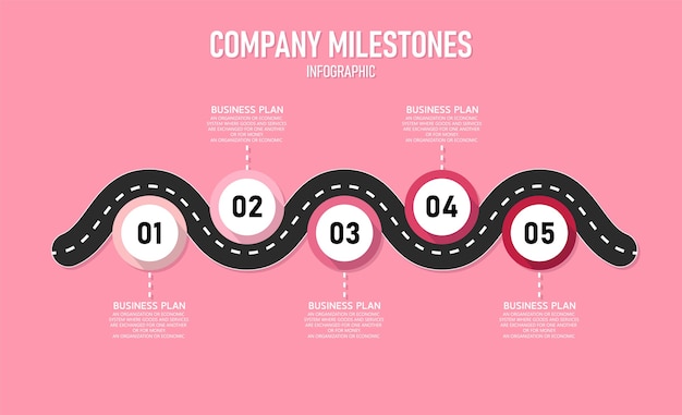 Infographic for presentations, processes, data graphs.