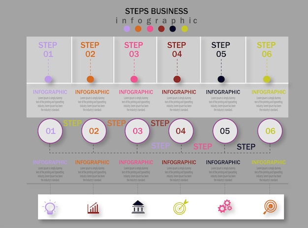 Infographic steps entrepreneurs in the future