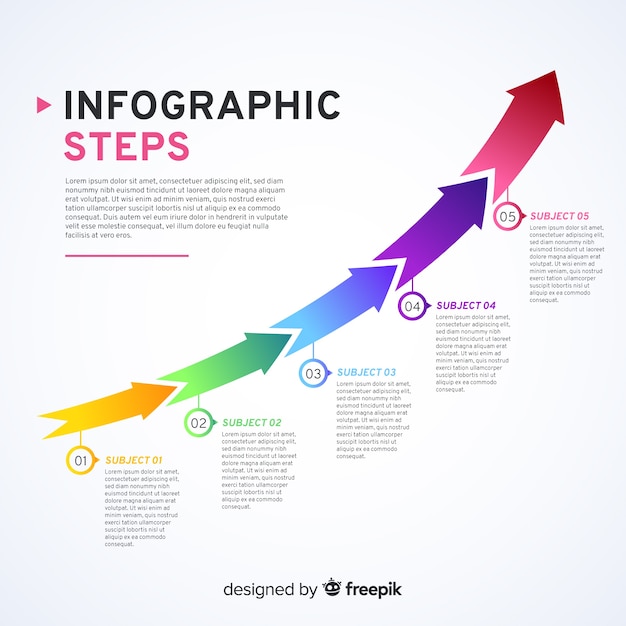 Vector infographic steps