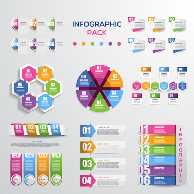 Infographic template set