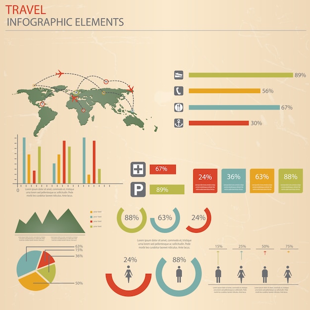 Infographic Travel Elements.