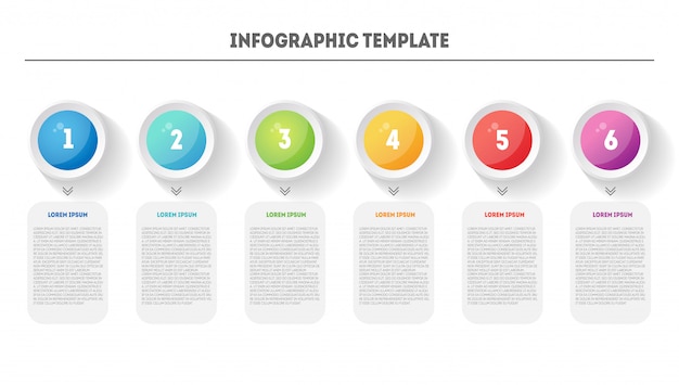 Infographic with steps