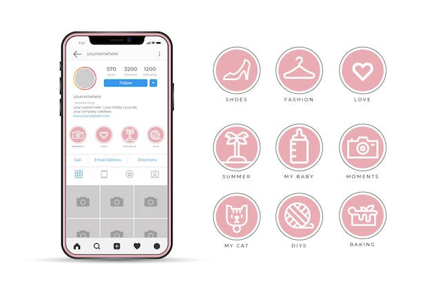 Instagram icon stories highlights