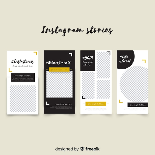 Instagram stories template