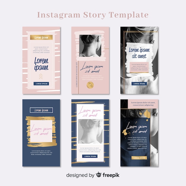 Instagram story template collection