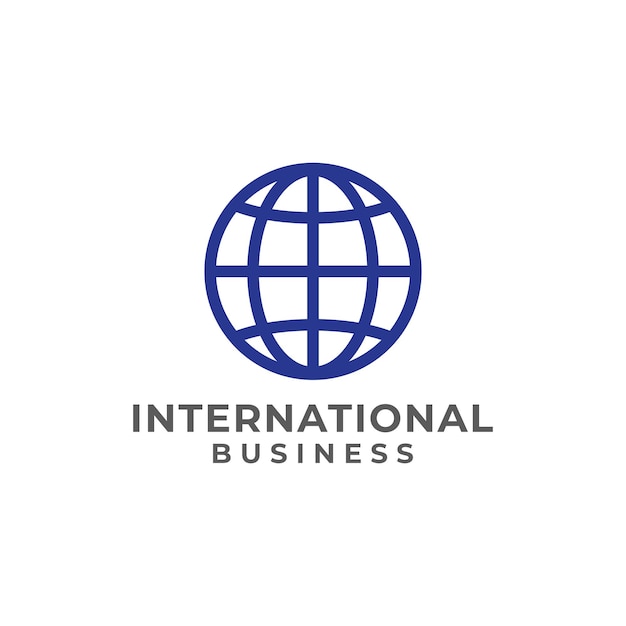 international business logo icon vector template