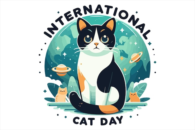 International Cat Day vector image