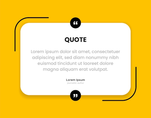 Internet social media carousel post 3d testimonial banner quote infographic empty speech bubble