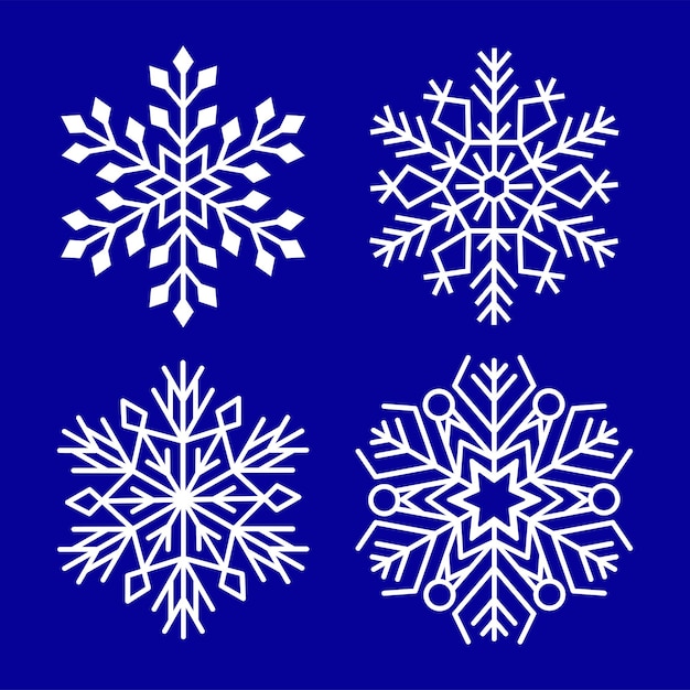 Intricate Snowflake Vector Design