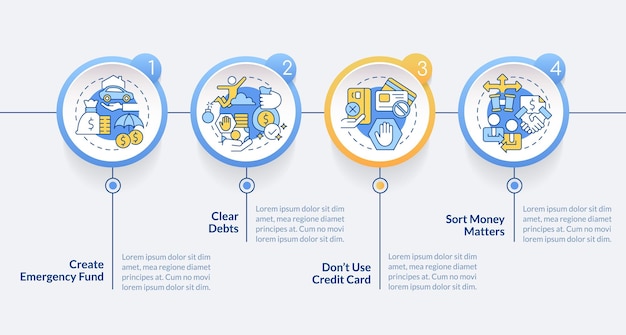 Investing preparation circle infographic template