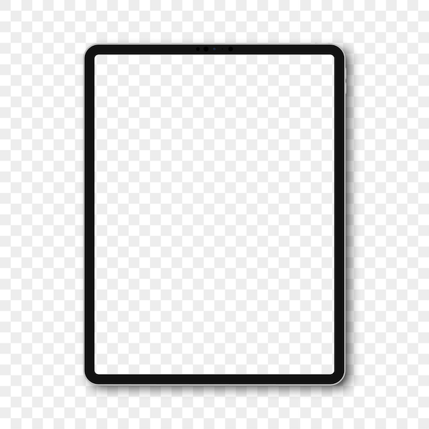 Ipad mockup with blank screen and shadow