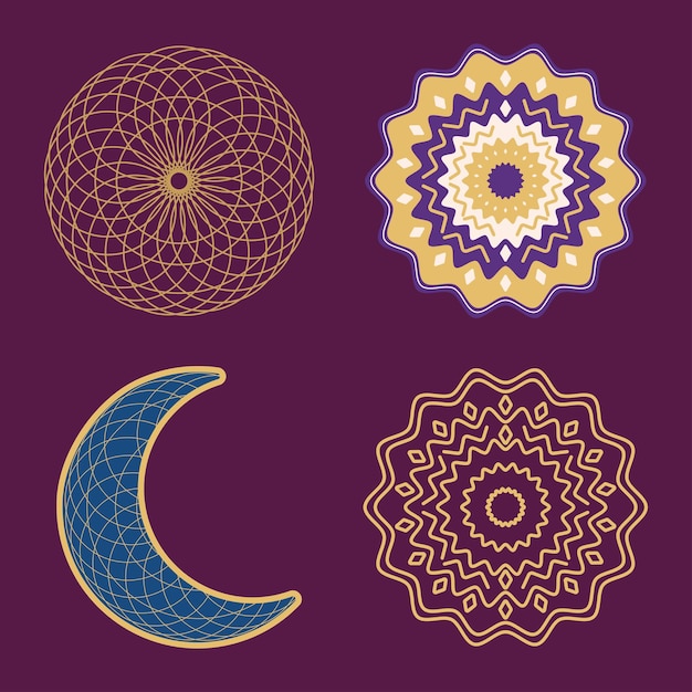 Islamic golden icons