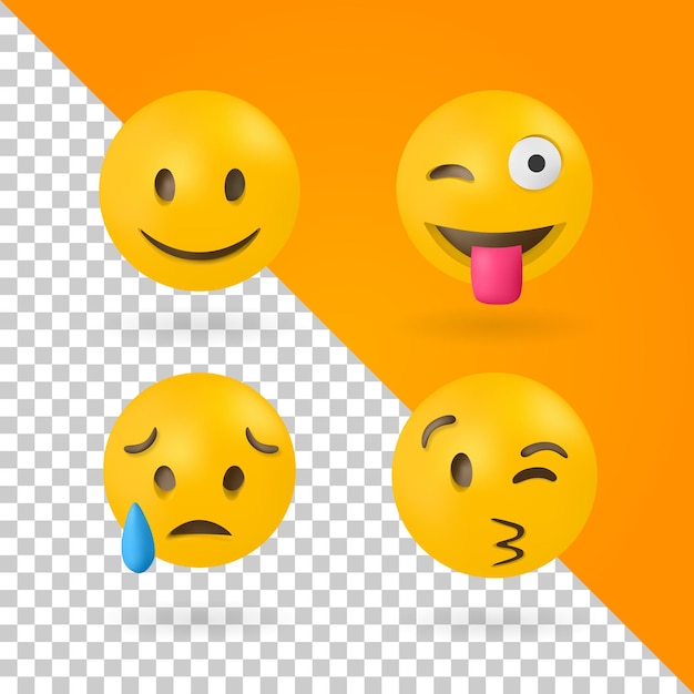 Isolated Social Media Emoticon