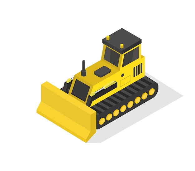 Isometric bulldozer