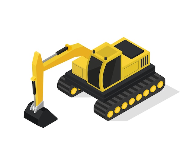 Isometric excavator