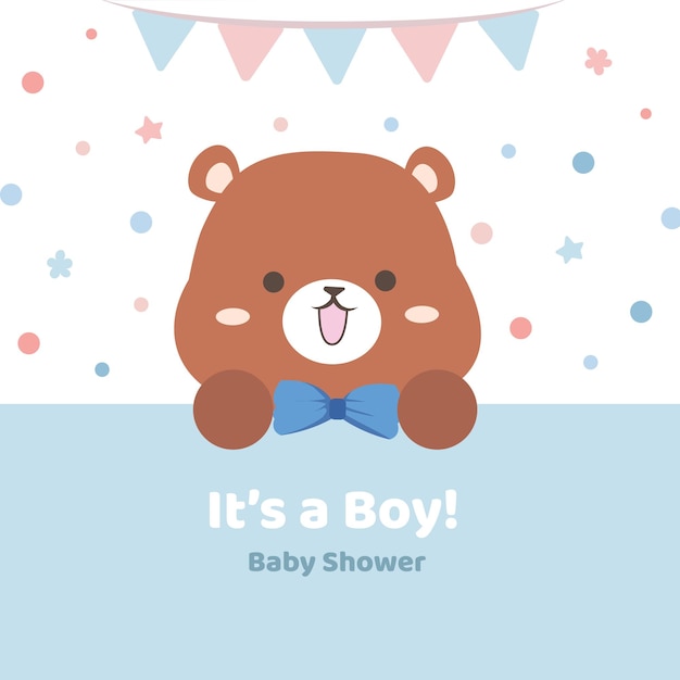 Vector its a boy bear