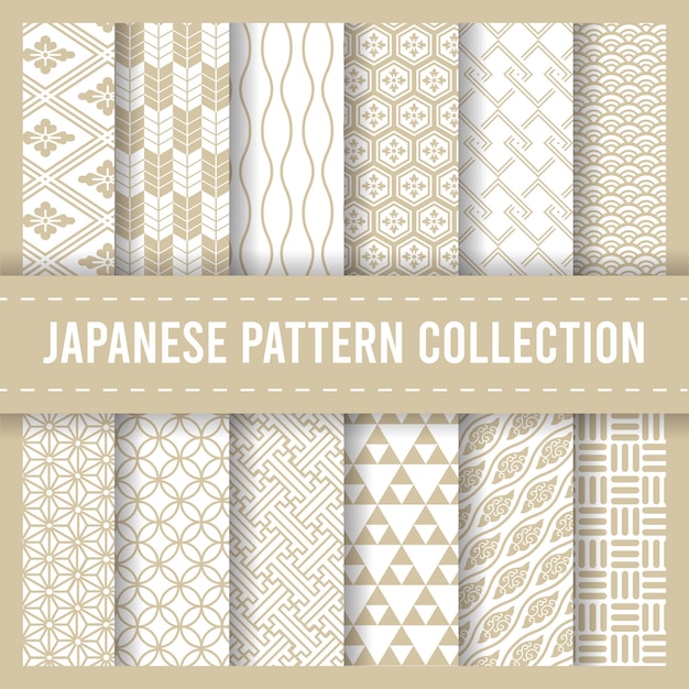 Vector japanese traditional seamless pattern