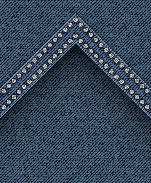 Vector jeans texture with angle