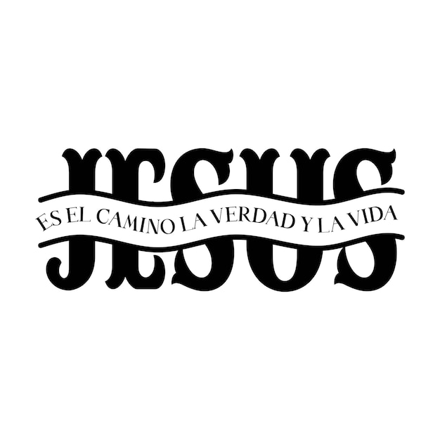 Vector jesus es el camino la verdad y la vida
