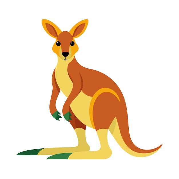 Vector kangaroo silhouette vector artillustration