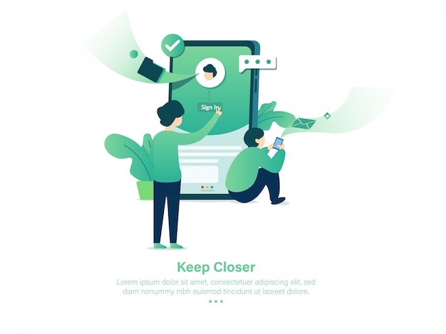 keep closer mobile apps design