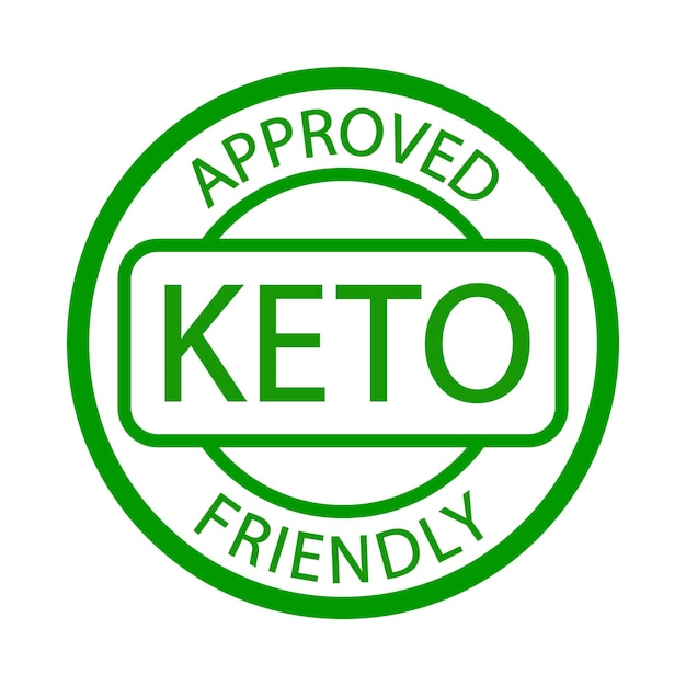 Keto approved friendly stamp Ketogenic diet