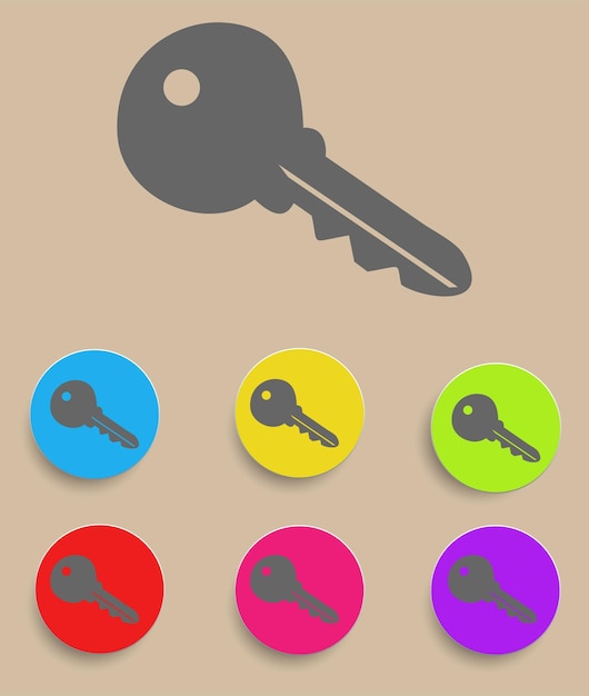 Key icons Vector