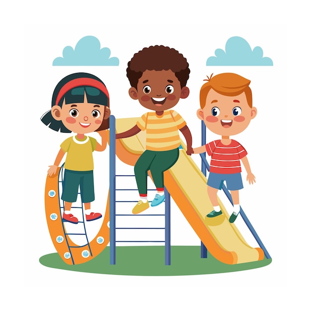 Kids activity concept illustration