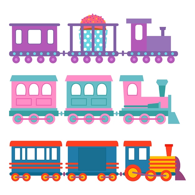 kids train   travel railroad transportation toy locomotive illustration.