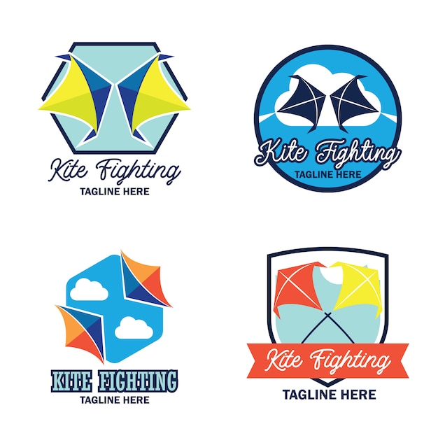 kite fighting logo