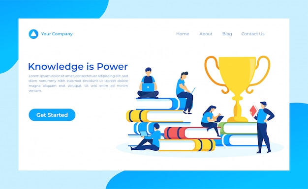 Knowledge is Power Landing Page