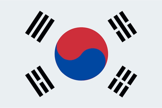 Vector korea flag