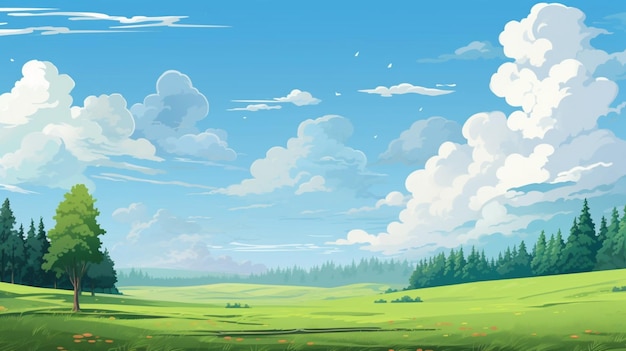 Landscape background vector