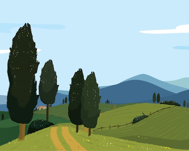 Landscape illustration