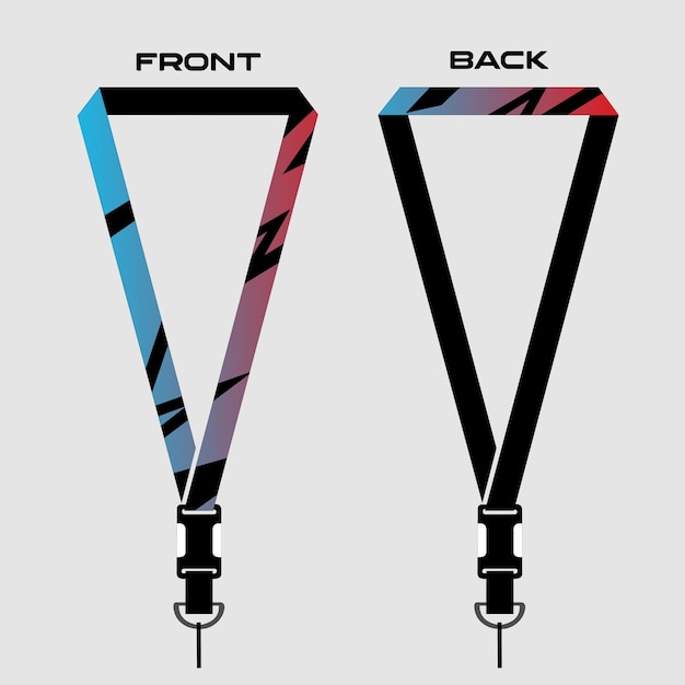 Vector lanyard template for dentical spesialist