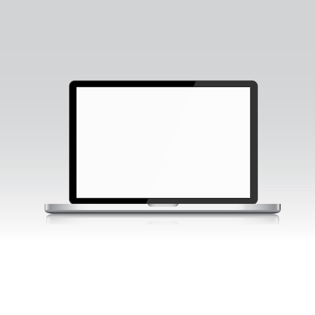 Laptop isolated on white Vectot design