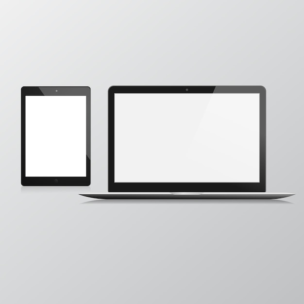 Laptop mockup isolated