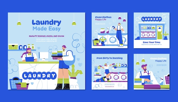 Laundry service template design