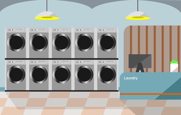 Laundry Shop Vector