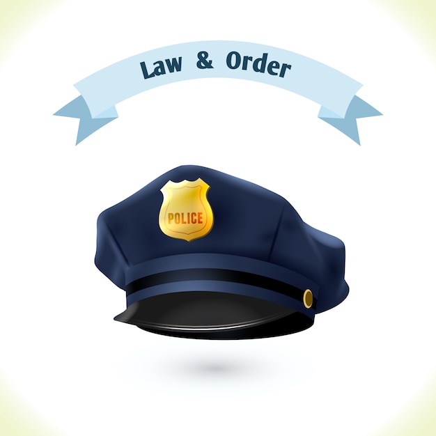 Law police hat