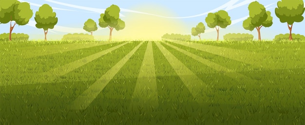 Lawn background landscape vector