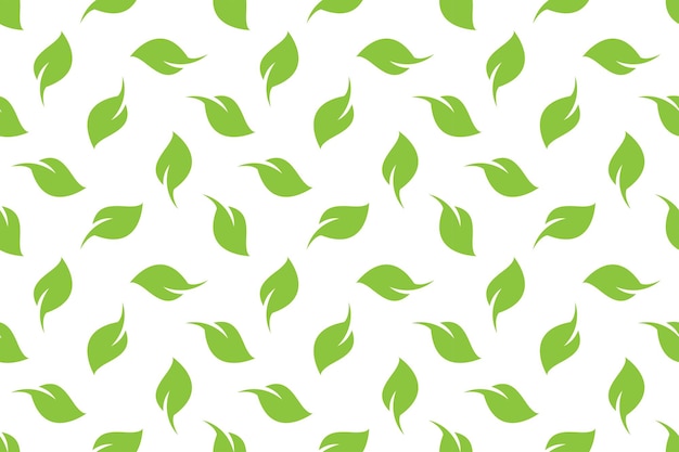 Leaf seamless pattern background vector design