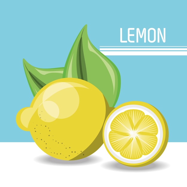 lemon citric fruit icon 