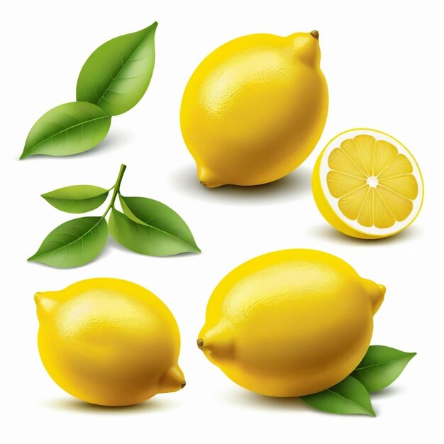 Vector a lemon with the words lemons on it