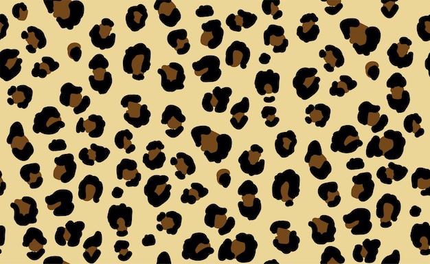 Leopard seamless vector pattern Animal wild print