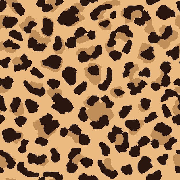 Leopard skin seamless pattern texture