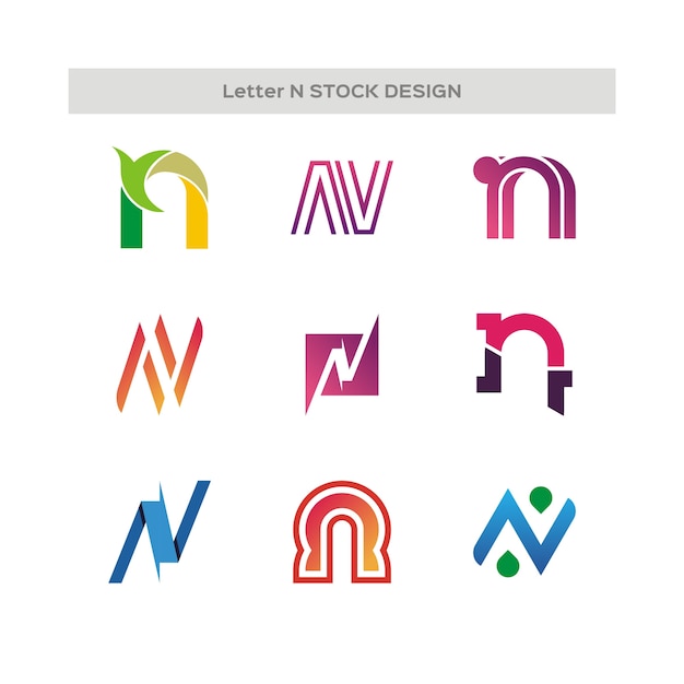 Letter N Stock Design Logo