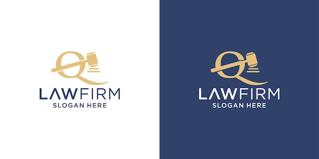 Letter q law firm logo design