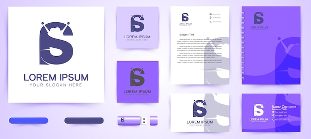 Letter S and R Logo and business branding template Designs Inspiration Isolated on White Background