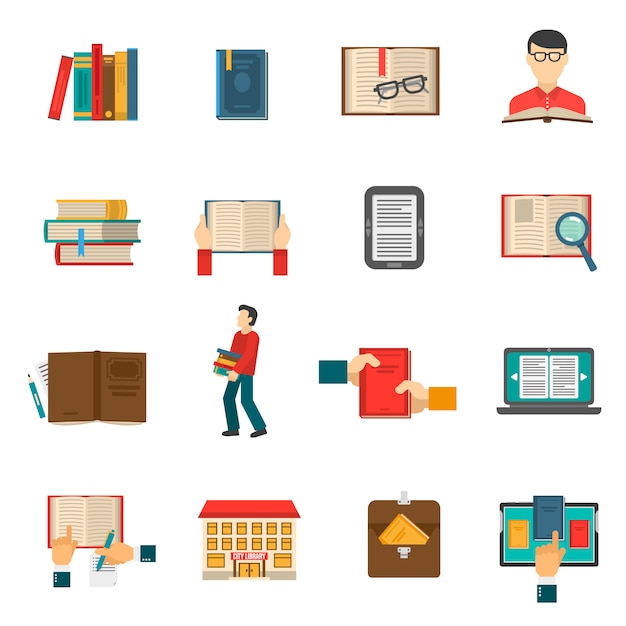 Library Icons Set